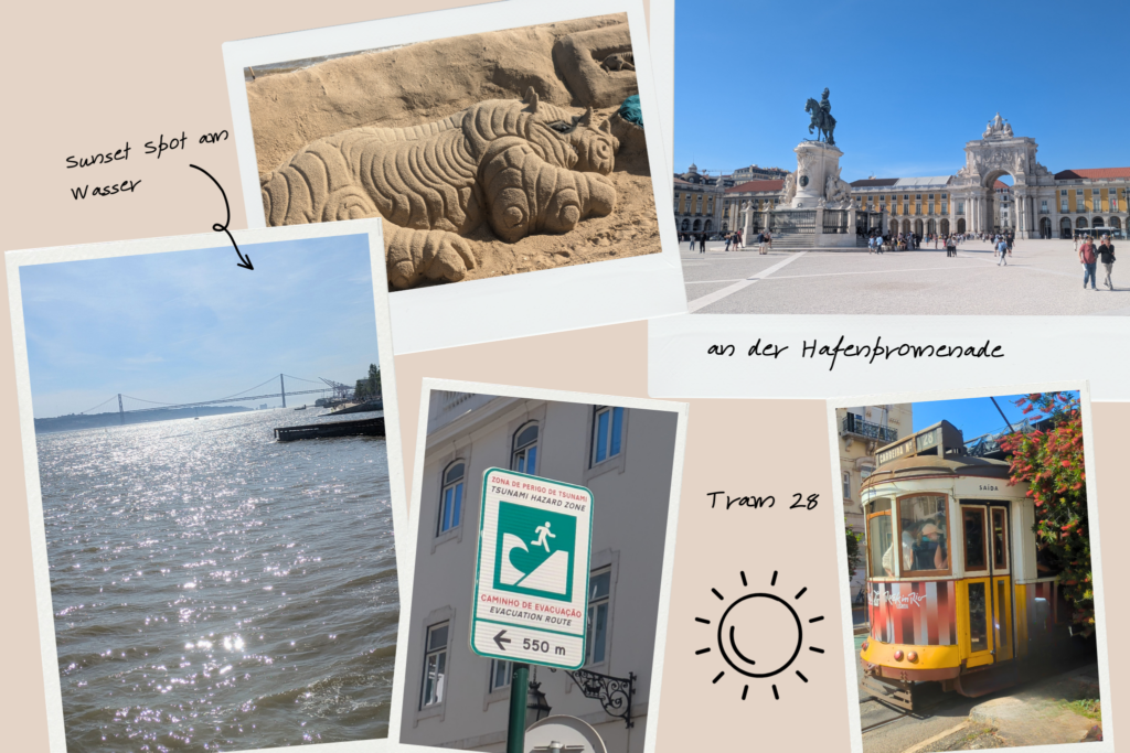 Lissabon Hafen Sonne